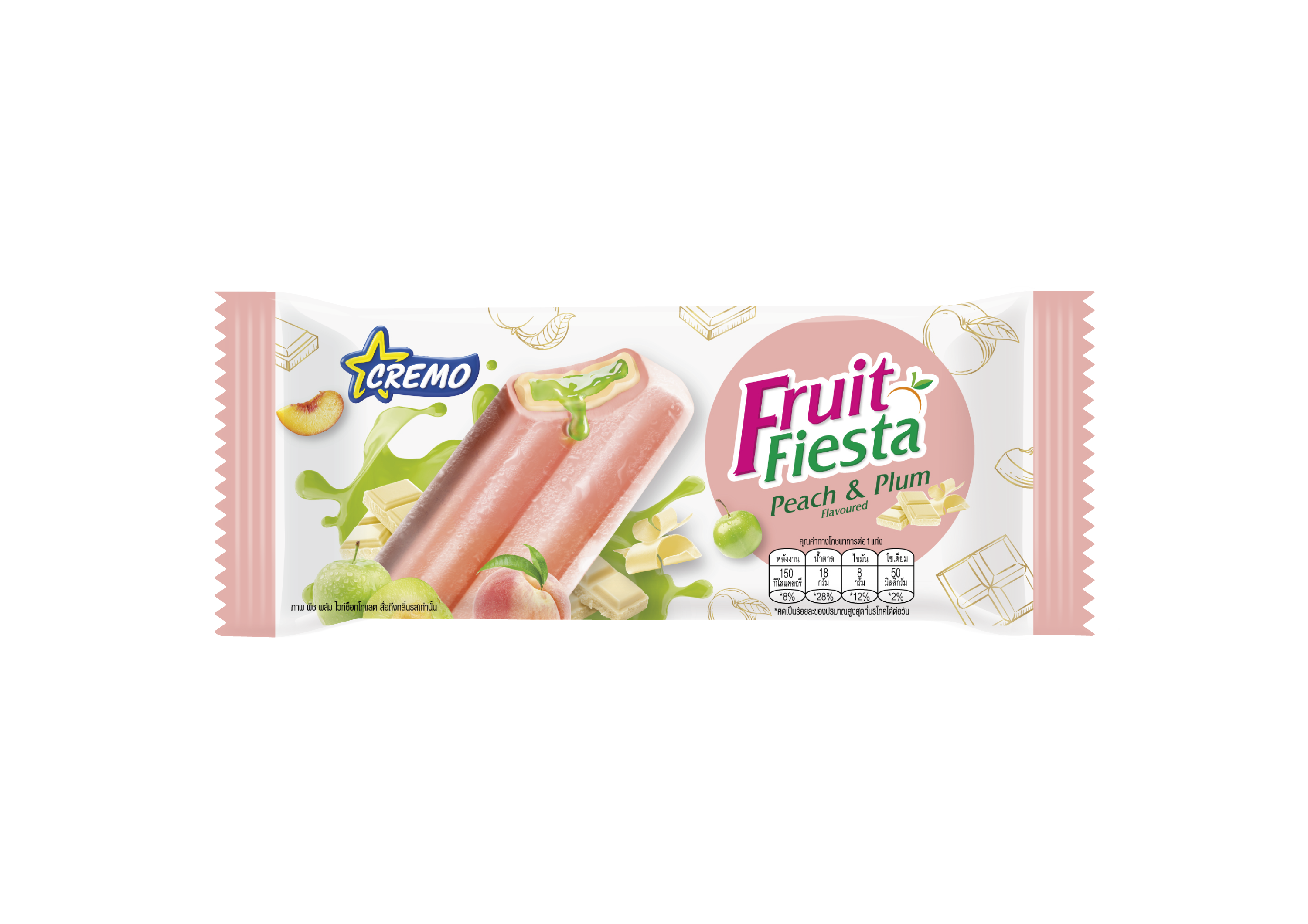 Kem Fruit Fiesta vị mận và đào