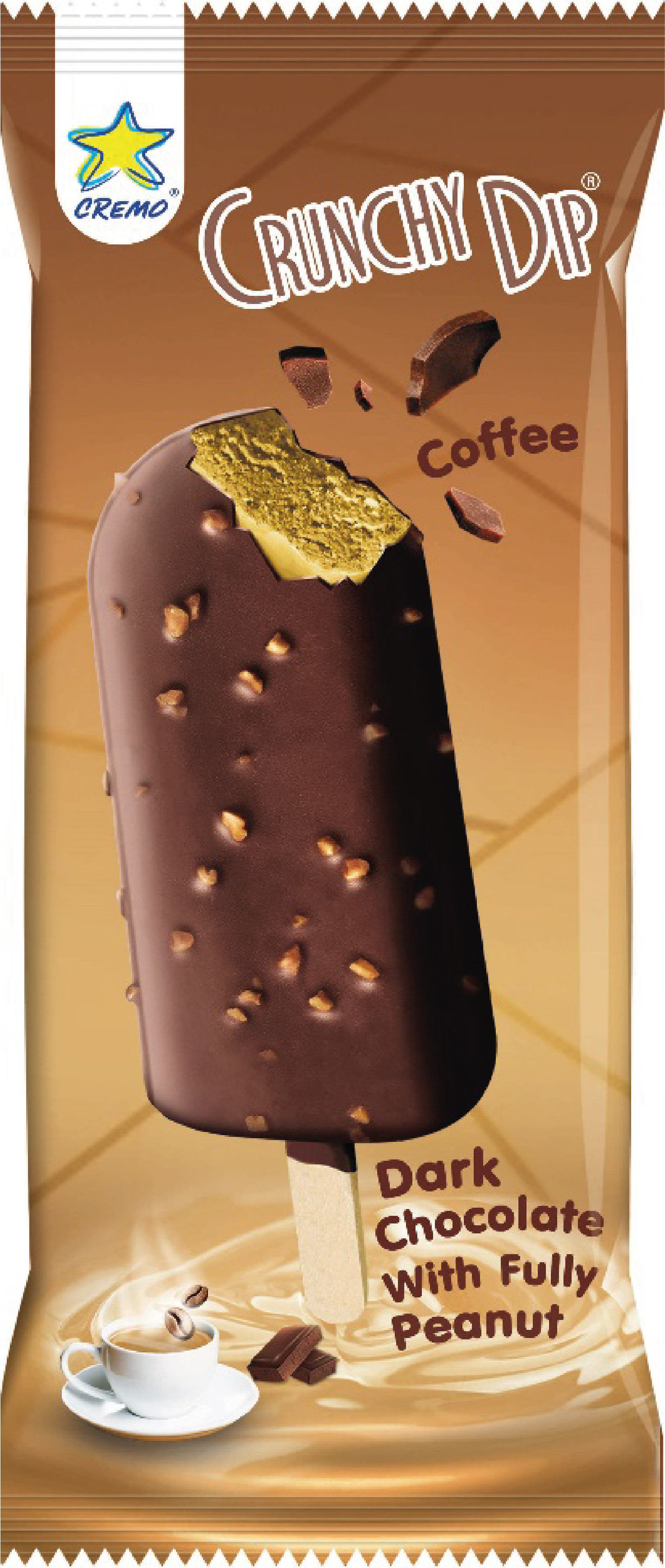 Kem Crunchy Dip vị cà phê